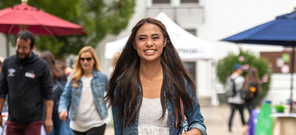 student smiling